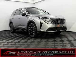Hoofdafbeelding Peugeot 5008 Peugeot 5008 1.2 Hybrid 145 GT 7P Pano, Camera, Half leder, Winterpakket, Keyless start, Elektrische achterklep, Cruise control adaptief, 2 jaar garantie