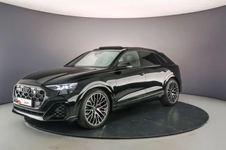Audi Q8 60 TFSI e Pro Line S Comp. | Pano | Head Up | Tour Pack | HD-Laser | B&O | 360Cam | Trekhaak | 23 inch | 4-Wiel Besturing | S-Stoelen | Leder |