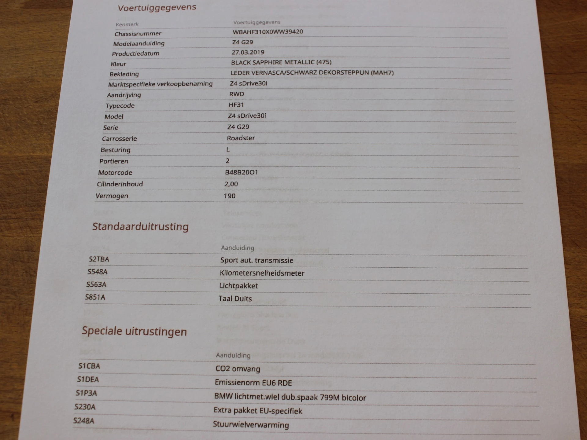 Hoofdafbeelding BMW Z4