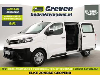 Toyota ProAce 2.0 L3H1 | Dubbele Cabine | 6 Persoons | 2xSchuifdeur | Airco | Cruise | Trekhaak | Stoelverwarming |