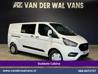 Ford Transit Custom 2.0 TDCI 131pk L2H1 Dubbele Cabine Euro6 Airco | 5-Zits | Camera | LED | 2800kg Trekhaak | Apple Carplay Cruisecontrol, Android Auto, Stoelverwarming, Verwarmde Voorruit, Parkeersensoren