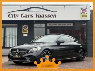 Mercedes-Benz C-Klasse Coupé 200 AMG Line night pakket 184 pk pano navi climate ctr cruise ctr camera Burmester Keyl-go leder lmv 18 inch dealer onderhouden