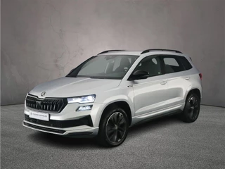 Hoofdafbeelding Škoda Karoq Skoda Karoq Sportline Business 1.5 TSI 150pk DSG Automaat Trekhaak, Adaptive cruise control, Achteruitrijcamera, Elektrische achterklep, LED matrix koplampen