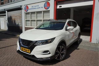 Nissan QASHQAI 1.2 N-Connecta NL AUTO | NAP | Panoramadak | 360 camera | Lane Departure | Premium Pearl White Parelmoer | Navi | Blue Tooth + DAB | Keyless