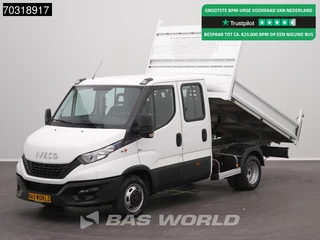 Iveco Daily 35C14 Dubbel Cabine Open Laadbak Dubbellucht Airco Cruise Euro6 Pritsche Pickup Open Box Airco Cruise control