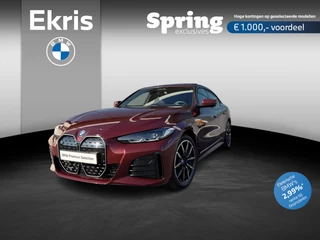 Hoofdafbeelding BMW i4 BMW i4 Gran Coupe eDrive35 | M-Sportpakket | Head Up | Schuifdak | Trekhaak | Stoelverwarming | Harman/kardon sound | 19 inch | Easter
