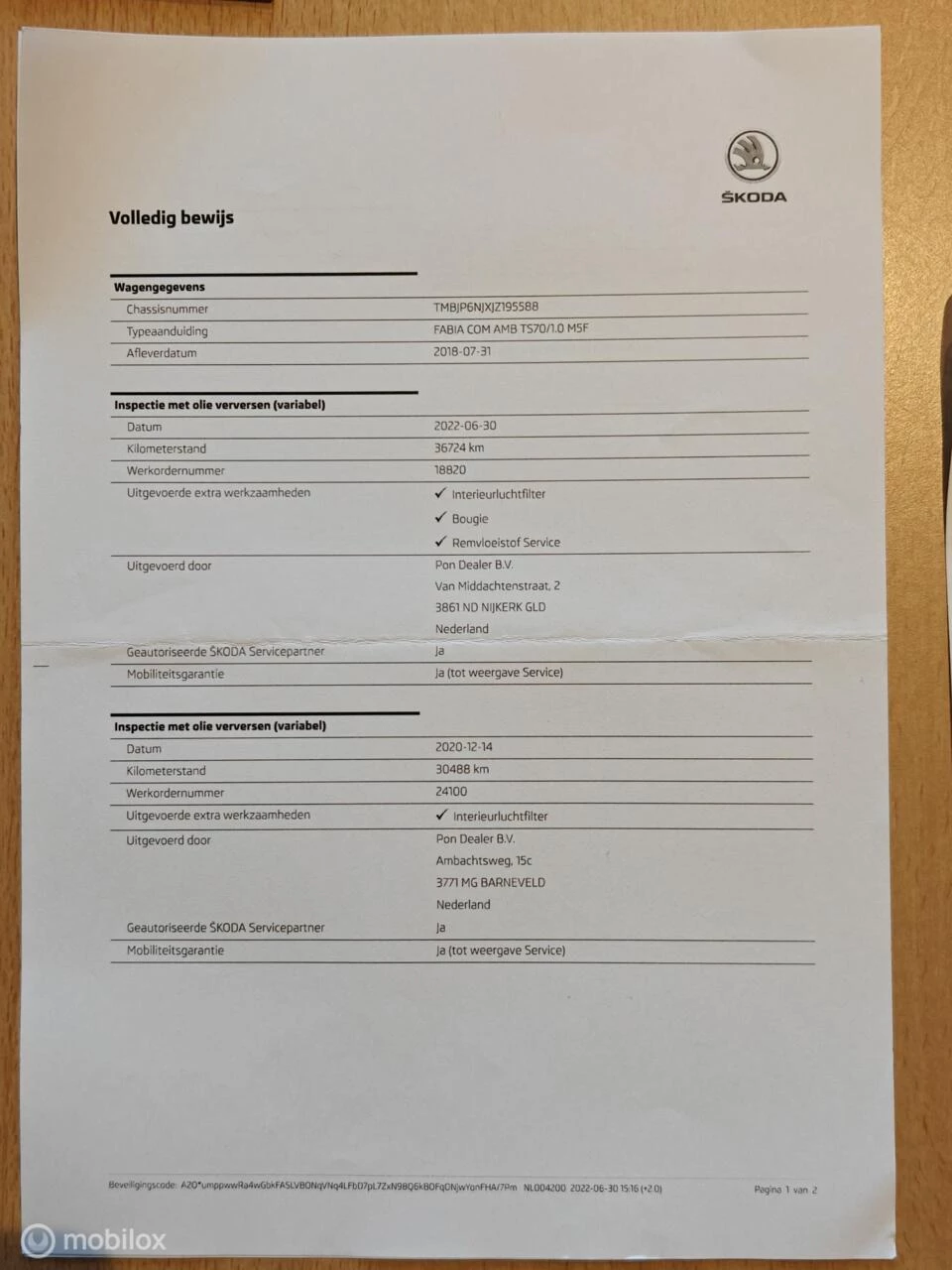 Hoofdafbeelding Škoda Fabia