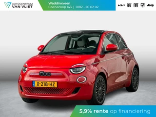 Hoofdafbeelding Fiat 500e Fiat 500e 3+1 La Prima 42 kWh | Clima | Cruise | Leder | 17" | Priv Glass | Winter Pack | JBL Sound | BSM | Apple Carplay