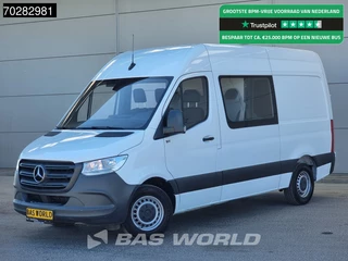 Mercedes Sprinter 314 CDI Dubbel Cabine Automaat 3,5t Trekhaak L2H2 Airco Cruise MBUX L2 9m3 Airco Trekhaak Cruise control