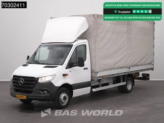 Mercedes Sprinter 519 CDI 3.0L V6 Automaat 484cm Dubbellucht Huif Bakwagen 190PK Airco Cruise Euro6 Meubelbak Koffer Airco