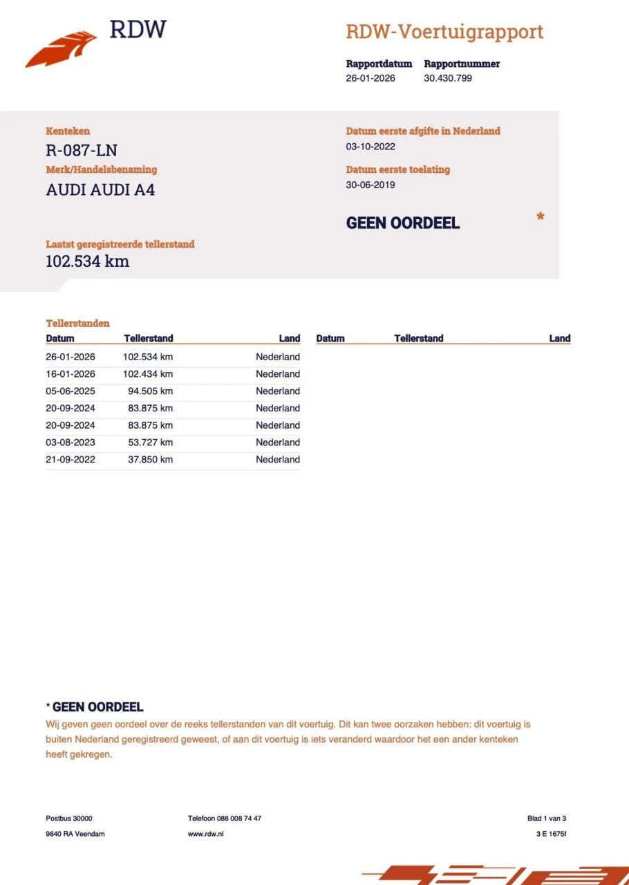 Hoofdafbeelding Audi A4