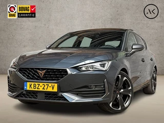 CUPRA Leon 1.4 e-Hybrid VZ Sport 245Pk automaat (SCHUIFDAK, APPLE CARPLAY, GROOT NAVI, STUUR/STOELVERWARMING, KUIPSTOELEN, LEDER, CAMERA, ADAPTIVE CRUISE, NIEUWE APK, NIEUWSTAAT)