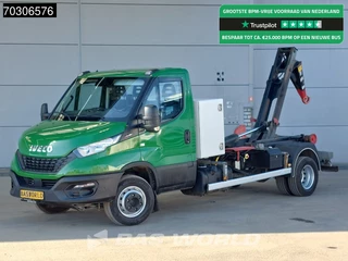 Iveco Daily 72C18 3.0L Ampliroll Hooklift 3,5t Trekhaak 7tons Airco Cruise Dubbellucht Kipper Euro6 Tipper Benne Kieper Absetzkipper Airco Trekhaak Cruise control