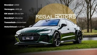 Audi RS 7 | Full Options | Ceramic | Exclusive Colour