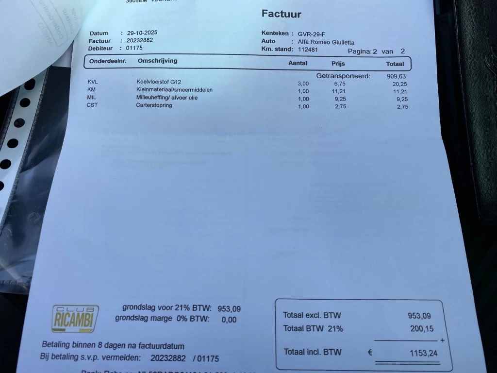 Hoofdafbeelding Alfa Romeo Giulietta