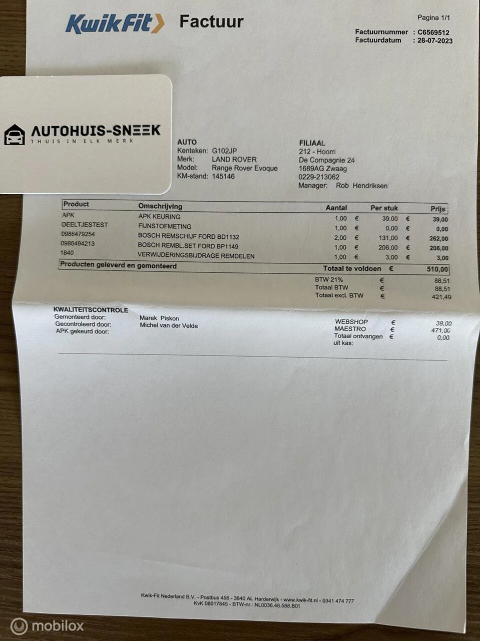 Hoofdafbeelding Land Rover Range Rover Evoque