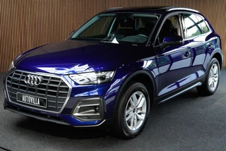 Audi Q5 50 TFSI e quattro Panodak 360° Virtual Memory seats ACC Elektr. uitklapbare trekhaak Elektr. bedienbaar achterklep Assistentiepakket 'Tour' Sportstoelen PDC Keyless Climate (3-zone) Stoelverwarming Cruise LM velgen BTW auto