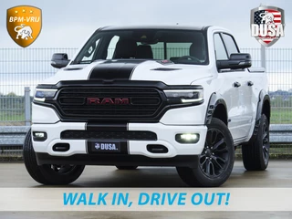 Dodge Ram 1500 | Limited | 5.7 V8 | HEMI | Night Edition | Panorama dak  | Luchtvering | BPM-VRIJ | Bright white Getoonde accessoires zijn verkrijgbaar tegen meerprijs