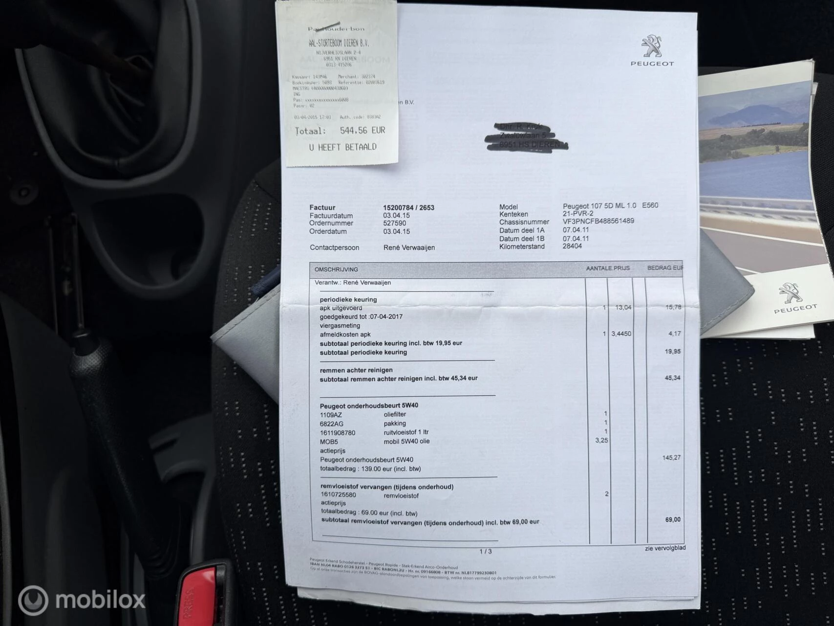 Hoofdafbeelding Peugeot 107