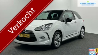 Hoofdafbeelding Citroën DS3 Citroen DS3 1.2 PureTech So Chic TREKHAAK NAVI ECC 113000 KM.