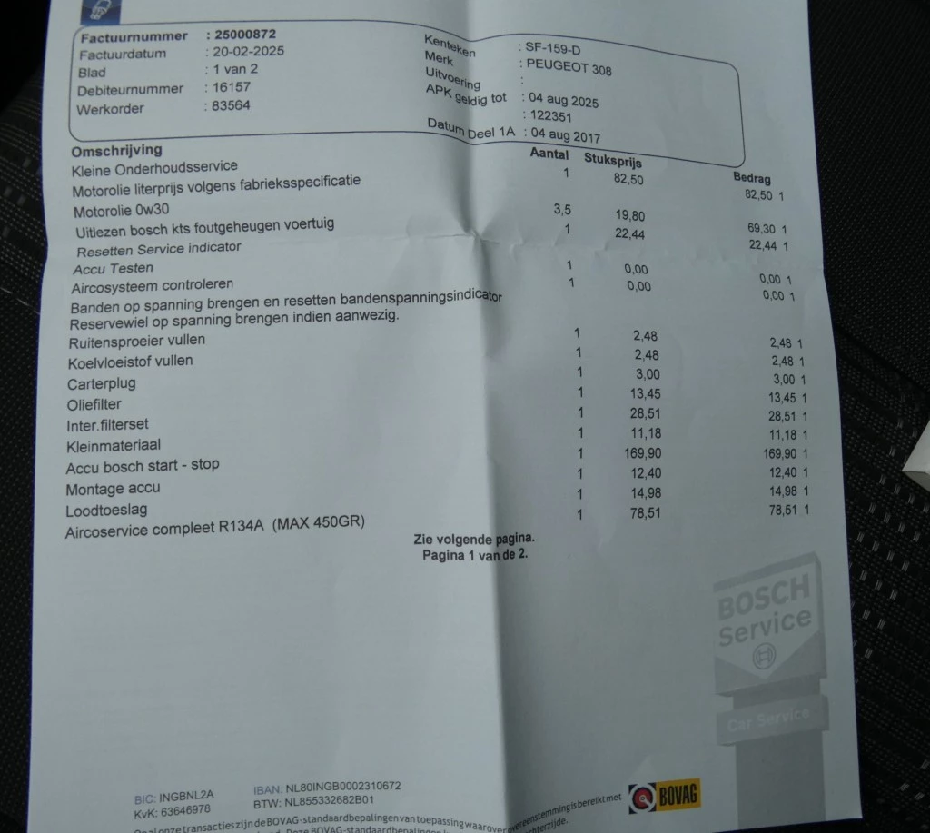 Hoofdafbeelding Peugeot 308