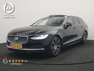 Volvo V90 T8 AWD Inscription Exclusive LONG RANGE PHEV 394pk Dealer O.H. | Panodak | Head Up | Adaptive Cruise | 360 Camera | Bowers & Wilkins | Lederen Sportstoelen Ventilatie & Memory | Keyless | Blis | Stoelen & Stuur Verwarmd | Apple Carplay | Plug In Hybrid