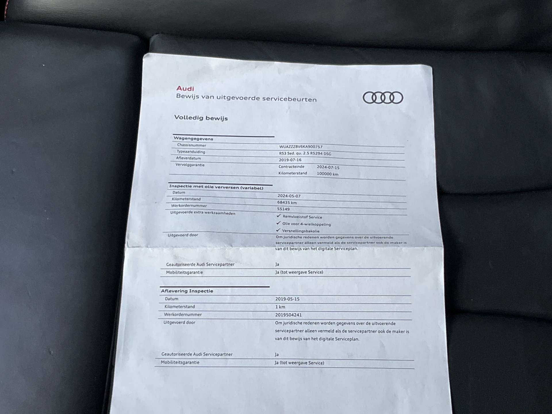 Hoofdafbeelding Audi RS3