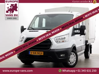 Ford Transit 2.0 TDCI 130pk L2H1 Trend D.C. Open Laadbak met huif 05-2020