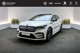 Hoofdafbeelding Škoda Enyaq Coupe Skoda Enyaq Coupé 80 300pk RS 79kWh | SoH 94% | Panoramadak, Trekhaak Zwenkbaar, Canton, Memorystoel, Stoelverwarming V+A |