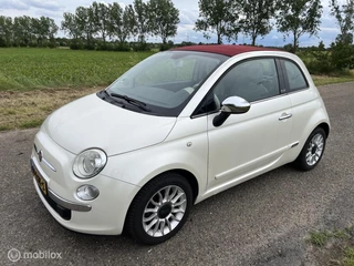 Fiat 500C 1.2 Lounge Automaat Cabrio / Airco / Parelmoer wit