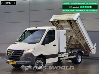 Mercedes Sprinter 514 CDI Automaat Kipper met Kist Dubbellucht 3,5t Trekhaak Airco Cruise MBUX CarPlay Euro6 Tipper Benne Kieper Airco Trekhaak Cruise control