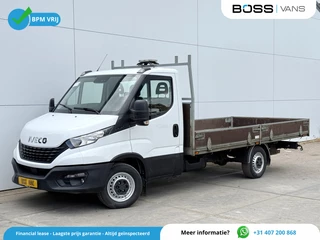 Iveco Daily 35S14 2.3 L3H1 Airco Cruise Control Standkachel Trekhaak Open Laadbak Pritische Lucht geveerde stoel