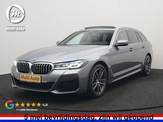 BMW 5 Serie Touring 530e xDrive M Sport PHEV 293pk Dealer O.H. | Panodak | Head Up | Laser LED | 360 Camera | Harman & Kardon | Sfeerverlichting | Alcantara Sportstoelen Verwarmd | Keyless | Blis | Virtual | Navigatie | DAB | Plug In Hybrid