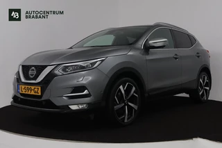 Hoofdafbeelding Nissan QASHQAI Nissan Qashqai 1.3 DIG-T Tekna + (PANORAMADAK, TREKHAAK, CAMERA, STOELVERWARMING, ELEKTR STOELEN, PARKEERSENSOREN)