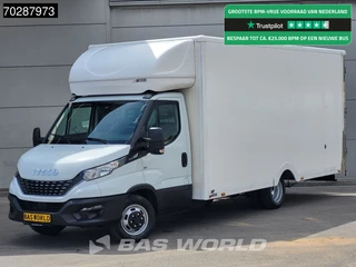 Hoofdafbeelding Iveco 35C14 Iveco 35C14 Automaat Luchtvering 530cm lang! Verkoopwagen Bakwagen Airco Cruise Camera Euro6 Meubelbak Plancher Foodtruck Paardenwagen 30m3 Airco Cruise control