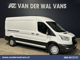 Ford Transit 2.0 TDCI 131pk L3H2 Euro6 Airco | Camera | Navigatie | Apple Carplay | Cruisecontrol Stoelverwarming, Verwarmde voorruit, Parkeersensoren, Bijrijdersbank, 2500kg trekvermogen