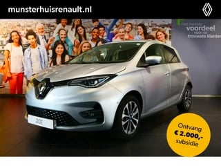 Renault ZOE R135 Intens 52 kWh - Dealer Onderhouden - Stoel en stuurverwarming, Dodehoek detector