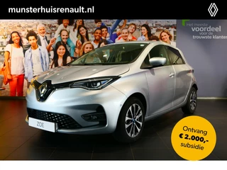 Hoofdafbeelding Renault ZOE Renault ZOE R135 Intens 52 kWh - Dealer Onderhouden - Stoel en stuurverwarming, Dodehoek detector