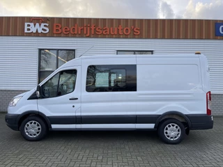 Ford Transit 330 2.0 TDCI L3H2 DC 6 persoons Trend / vaste prijs rijklaar € 16.950 ex btw / euro 6 diesel / airco / cruise / navigatie / trekhaak 2600 kg / Bott inrichting !