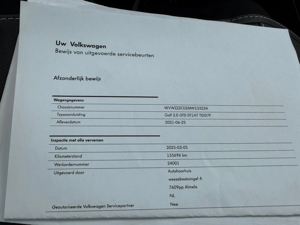 Hoofdafbeelding Volkswagen Golf
