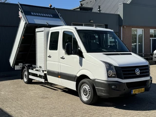 Volkswagen Crafter 35 2.0 TDI DC Maxi Kipper 3500kg trekgewicht Euro 6 Airco Cruise controle 6-Persoons Telefoonverbinding Gereedschapskist Kieper Open laadbak Pick-up Bpm vrij