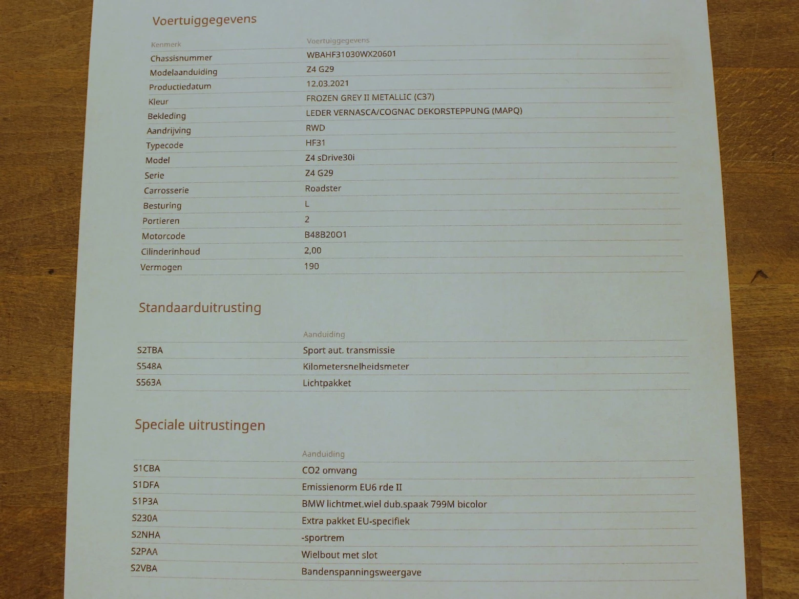 Hoofdafbeelding BMW Z4