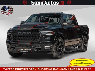 Dodge Ram Pick-Up HULK Pack | Limited Night H.O 540HP 706Nm | Massage + Full Option | De Meest Luxe en Volle in zijn Klasse | Hulk Pack is meer prijs | Comfortabele Dubbele Cabine met Royale 5 Zitplaatsen | BPM vrij | Nu Leverbaar uit Voorraad | Voorraad Nr 2353 - 5412