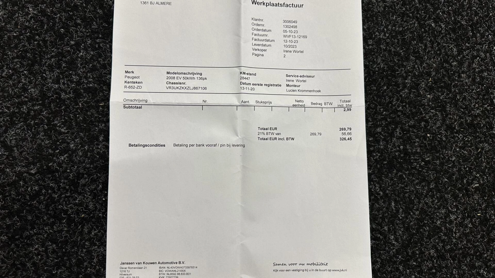 Hoofdafbeelding Peugeot e-2008