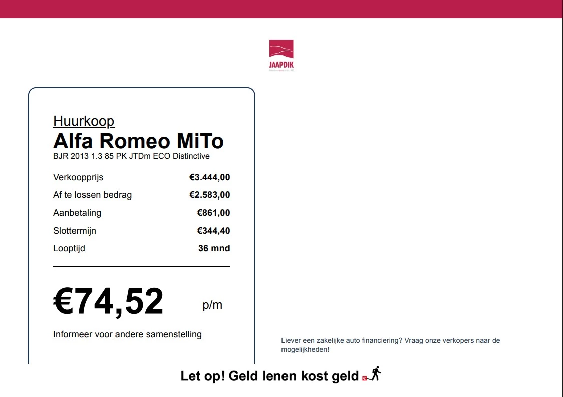 Hoofdafbeelding Alfa Romeo MiTo