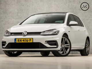 Volkswagen Golf 1.5 TSI R-Line Sport 150Pk Automaat (SCHUIFDAK, DIGITAL COCKPIT, APPLE CARPLAY, GROOT NAVI, MASSAGE, STOELVERWARMING, KEYLESS, ALCANTARA, GETINT GLAS, ADAPTIVE CRUISE, NIEUWSTAAT)