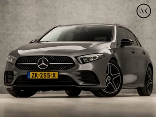 Mercedes-Benz A-Klasse 180 AMG Sport Night Upgrade Automaat (APPLE CARPLAY, GROOT NAVI, CAMERA, LEDER/ALCANTARA, DIAMOND GRILL, SPORTSTOELEN, STOELVERWARMING, GETINT GLAS, WIDESCREEN, NIEUWE APK, NIEUWSTAAT)