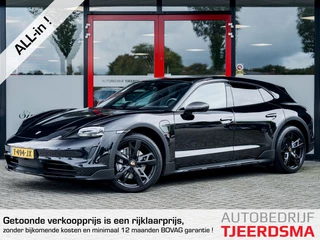 Porsche Taycan Cross Turismo 4 93 kWh | Dual View | Achteras besturing | BOSE Audio | Warmtepomp | Panoramadak | 4 +1 Zits | Carbon | Sport Chrono | Stoelverwarming | Sportstoelen 18 Voudig | 360 Camera | Leder |