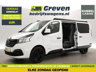 Renault Trafic 1.6 dCi T29 L2H1 | 146PK | Dubbele Cabine | 6 Persoons | 2xSchuifdeur Airco Camera Cruise Trekhaak 19"LMV Navi PDC 3 Persoons Sidebars