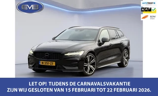Volvo V60 2.0 B4 205 pk R-Design sport, Black edition, vele opties, sport leder, dealer onderhouden, 1 e eigenaar, NL auto met nap
